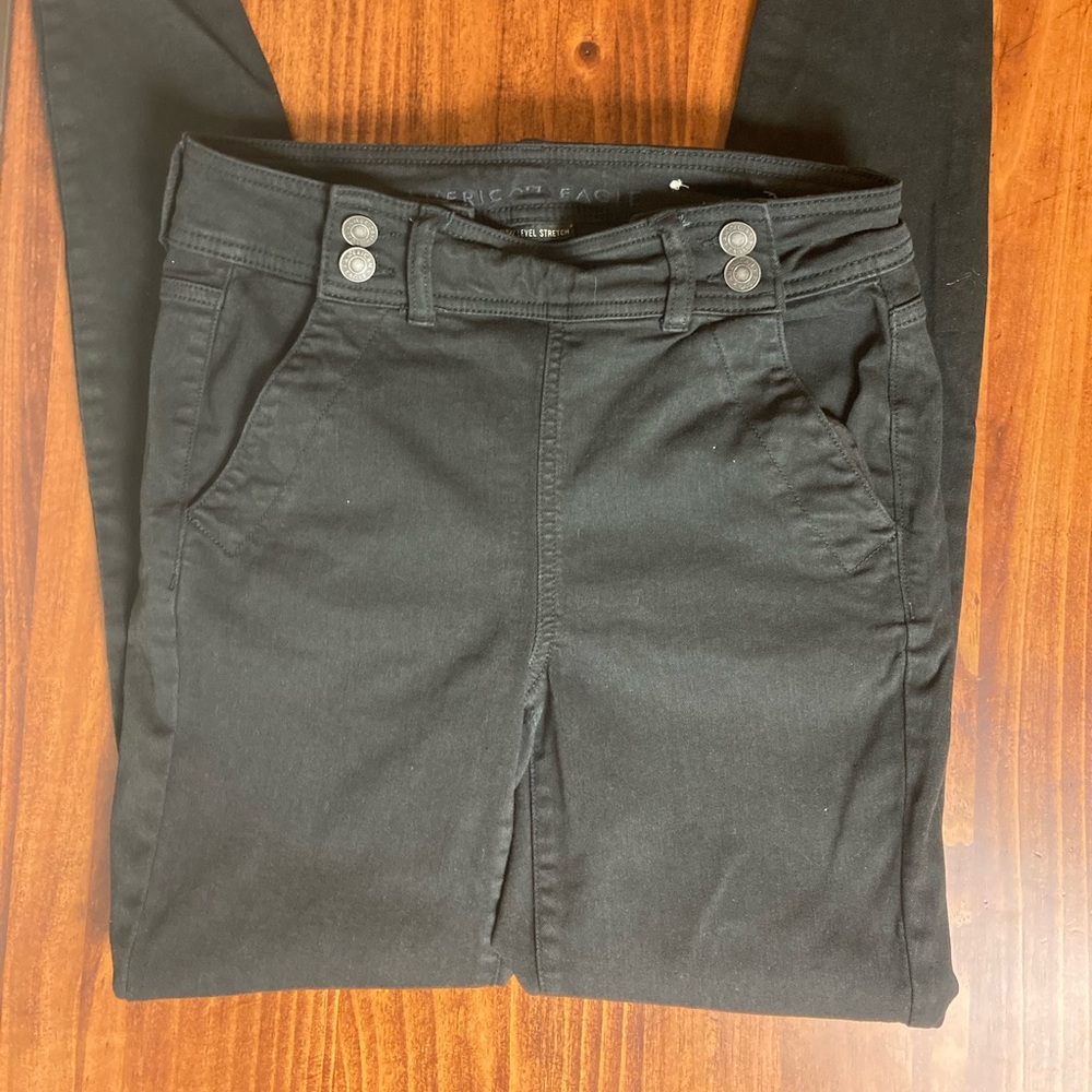 American eagle black skinny jeans